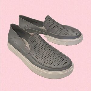 Gray Slip-On Crocs